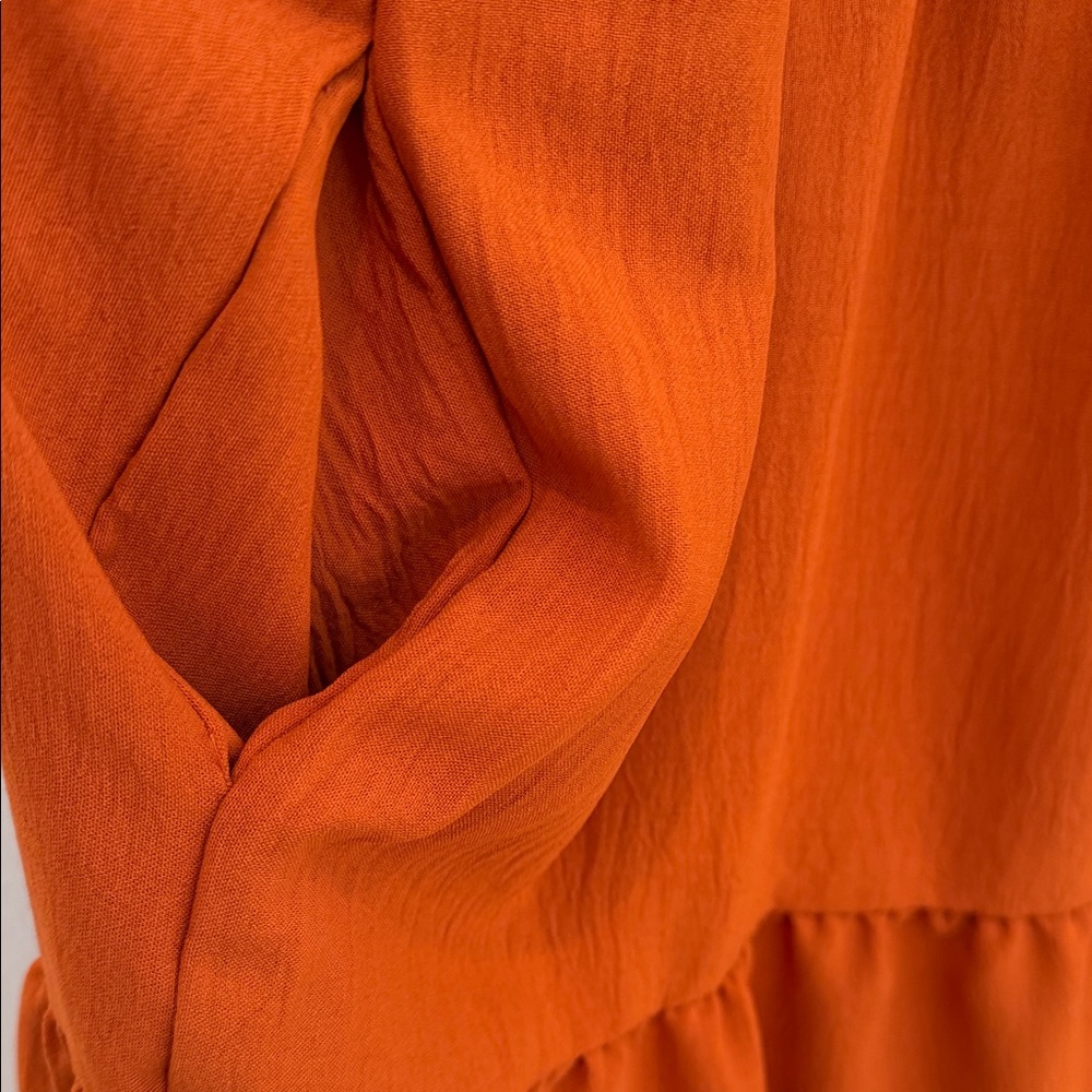 Rust Orange Mini Dress - Picture 7 of 9